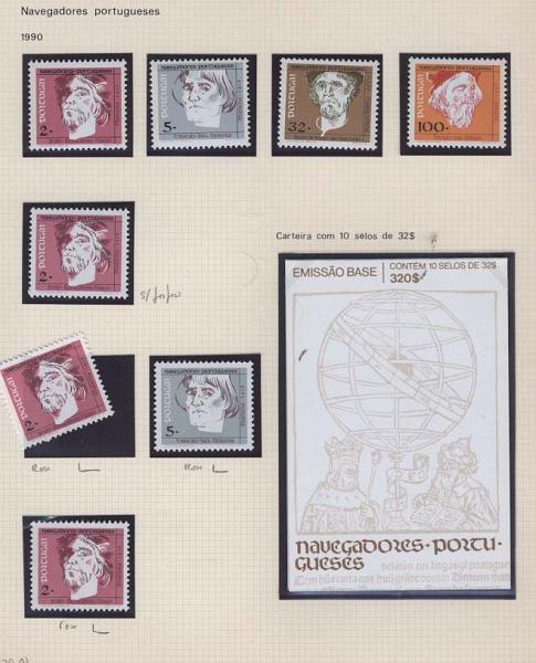 2035.jpg -     Lote:    2035                   Descrição:      Portugal.   1990/94 &mdash; Navegadores Portugueses. Série completa com algumas variedades. Valor de catálogo &euro; 180,50.        Lote       Valor Base:     &euro; 18,00     Valor Venda:     &euro; 34,00     