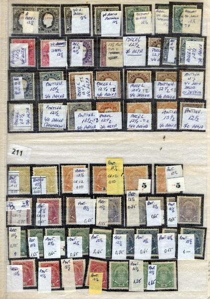 2052.jpg -     Lote:    2052                   Descrição:      Companhia de Moçambique *   Colecção muito completa (Falta Cruz Vermelha e mais "meia dúzia" de selos) em folhas de classificador. A quase totalidade das séries completas e inúmeras variedades de denteado e papéis. Inclui CE30/36 + 30, denteado 11 &frac12;, falsos, com valor não cotado. Valor aproximado de catálogo &euro; 1.120,00.        Lote       Valor Base:     &euro; 150,00     Valor Venda:     &euro; 340,00     