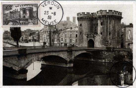 2221.jpg -     Lote:    2221      Lotes pelo Correio             Descrição:      França &mdash;   Porte Chausse em Verdun. Obliterado com carimbo de Verdun+Meuse (23.06.39).        PM       Valor Base:     &euro; 8,00     Valor Venda:     &euro; 8,00     