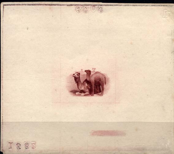 0006.jpg -     Lote:    6      Colecção Império      Companhia do Niassa       Descrição:         1901 &mdash; D. Carlos I (Girafa e Camelos). Prova de cunho a lilás malva do centro com a figura dos camelos, em talhe doce. MB e MR.         PRV       Valor Base:     &euro; 150,00     Valor Venda:     &euro; 1200,00     