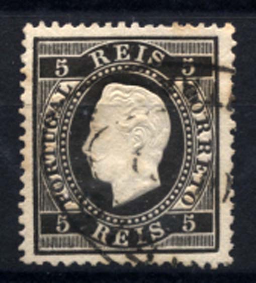 0140.jpg -     Lote:    140      Colecção Cascais II      D. Luís I, fita direita       Descrição:         1870/76 &mdash; D. Luís I, fita direita. CE36, 5 reis preto, papel liso, denteado 13 &frac12;. Selo obliterado com carimbo de dupla oval "CORREIO DE CINTRA".          O       Valor Base:     &euro; 10,00     Valor Venda:     &euro; 10,00     