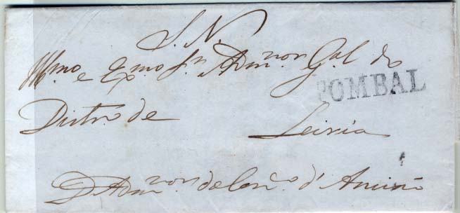 0341.jpg -     Lote:    341            Portugal        Descrição:      Pombal   &mdash; A preto, GM PBL2 em carta datada de Ansião (25.05.41) para Leiria, isenta de porte.        Carta       Valor Base:     &euro; 15,00     Valor Venda:     &euro; 28,00     
