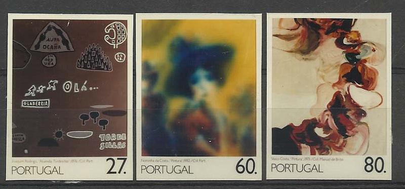 1018.jpg -     Lote:    1018            Portugal        Descrição:         1990 &mdash; Pintura Portuguesa do sec. XX. CE 1923/25. Série completa em provas fotográficas coloridas com os temas aprovados e duas taxas não aprovadas. Provas não denteadas        PRV       Valor Base:     &euro; 15,00     Valor Venda:     Retirado     