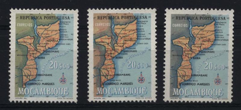 1058.jpg -     Lote:    1058            Moçambique       Descrição:         1954 &mdash; Carta Geográfica de Moçambique. CE419, 20$00. Lote composto por 3 provas de cor. B e R.        PRV       Valor Base:     &euro; 10,00     Valor Venda:     &euro; 22,00     