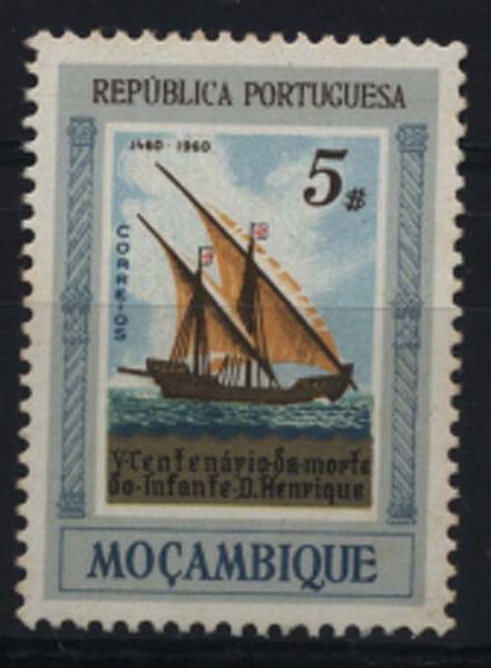 1059.jpg -     Lote:    1059            Moçambique       Descrição:         1960 &mdash; 5.º Centenário da Morte do Infante D. Henrique. CE429, 5$00. Prova de cor da moldura.        PRV       Valor Base:     &euro; 5,00     Valor Venda:     &euro; 12,00     