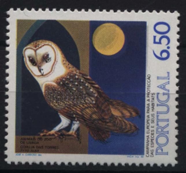 1094.jpg -     Lote:    1094            Portugal       Descrição:         1980 &mdash; Animais do Zoo de Lisboa. CE1466, 6$50. Selo com a cor preta (olhos e bico) deslocada.        ***       Valor Base:     &euro; 5,00     Valor Venda:     &euro; 10,00     
