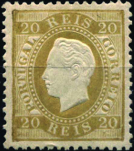 1271.jpg -     Lote:    1271            Portugal       Descrição:         1870/76 &mdash; D. Luís I. Fita direita. CE39, 20 reis bistre, denteado 12 &frac12;, papel liso. Valor de catálogo &euro; 132,00.        **       Valor Base:     &euro; 20,00     Valor Venda:     &euro; 42,00     