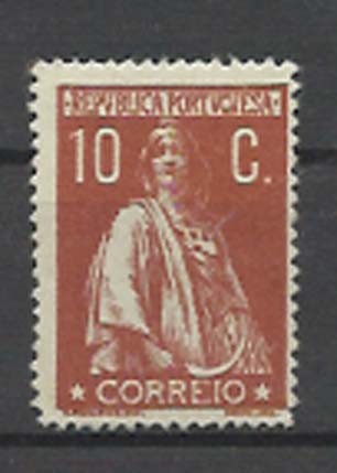 1317.jpg -     Lote:    1317            Portugal       Descrição:         1912 &mdash; Ceres. CE215, 10c tijolo claro, denteado 15x14, papel porcelana. Valor de catálogo &euro; 251,00        **       Valor Base:     &euro; 35,00     Valor Venda:     Retirado     