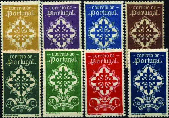 1349.jpg -     Lote:    1349            Portugal       Descrição:         1940 &mdash; Legião Portuguesa. CE583/90. Série completa. Valor de catálogo &euro; 353,00.        ***       Valor Base:     &euro; 40,00     Valor Venda:     &euro; 60,00     