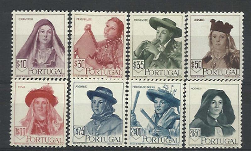 1355.jpg -     Lote:    1355            Portugal       Descrição:         1947 &mdash; Costumes Portugueses * 2.ª emissão. CE677/684. Valor de catálogo &euro; 311,00.        ***       Valor Base:     &euro; 45,00     Valor Venda:     &euro; 60,00     