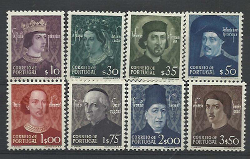 1357.jpg -     Lote:    1357            Portugal       Descrição:         1949 &mdash; Dinastia de Avis. CE705/712. Série completa. Valor de catálogo &euro; 218,00.        ***       Valor Base:     &euro; 30,00     Valor Venda:     &euro; 42,00     