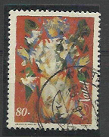 1389.jpg -     Lote:    1389            Portugal       Descrição:         1995 &mdash; Natal 1995. CE2320, 80$00 com legenda Portugal invertida. Sem valor atribuído no catálogo. MB e MR.        O       Valor Base:     &euro; 100,00     Valor Venda:     &euro; 150,00     