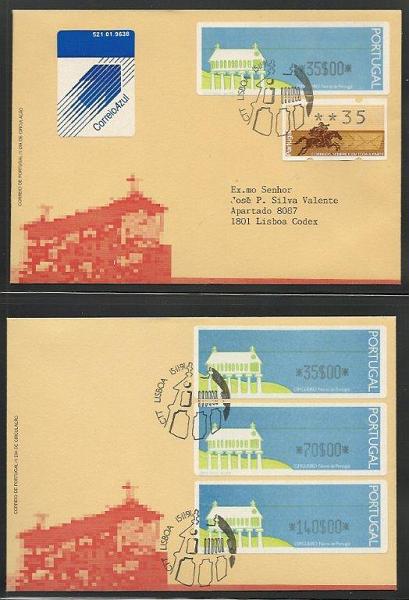1400.jpg -     Lote:    1400            Portugal       Descrição:         1991 &mdash; Espigueiro &mdash; Norte de Portugal. CE ETQ Ÿ. Álbum Leuchturm com 82 sobrescrito circulados, FDCs, registos, circulações internacionais, etc. Lote a ver.        Lote       Valor Base:     &euro; 100,00     Valor Venda:     &euro; 140,00     