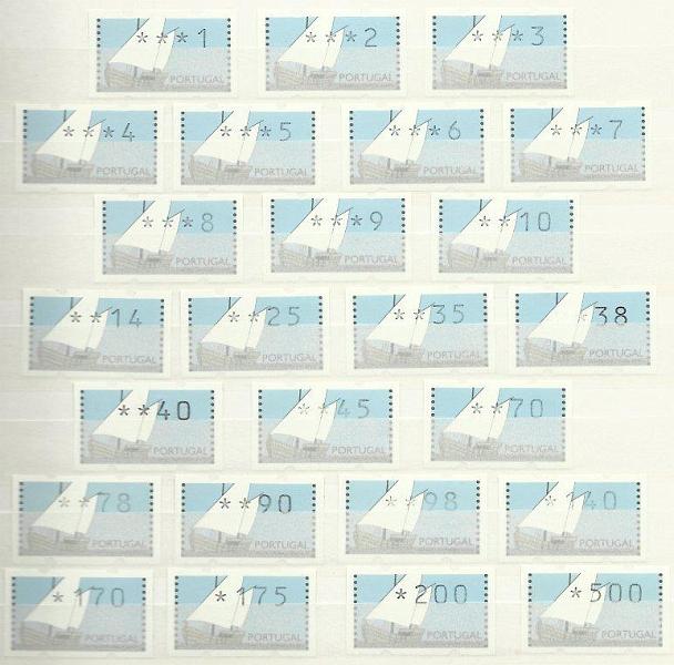 1401.jpg -     Lote:    1401            Portugal       Descrição:         1992/2000 &mdash; Caravela Portuguesa. CE ETQ5. Classificador com 81 etiquetas novas e usadas. Lote a ver.        Lote       Valor Base:     &euro; 30,00     Valor Venda:     Retirado     