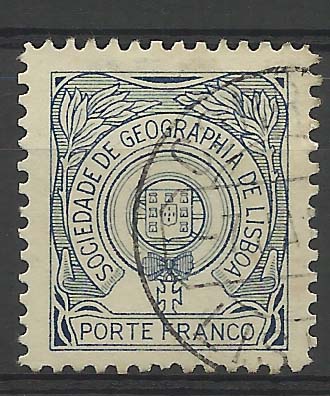 1456.jpg -     Lote:    1456            Portugal       Descrição:         1935/36 &mdash; Porte Franco. Sociedade de Geografia de Lisboa. Emblema da Sociedade, com Cruz de Cristo. CE SG18 &mdash; Cruz sobre fundo branco. B. Valor de catálogo &euro; 675,00.        O       Valor Base:     &euro; 100,00     Valor Venda:     Retirado     