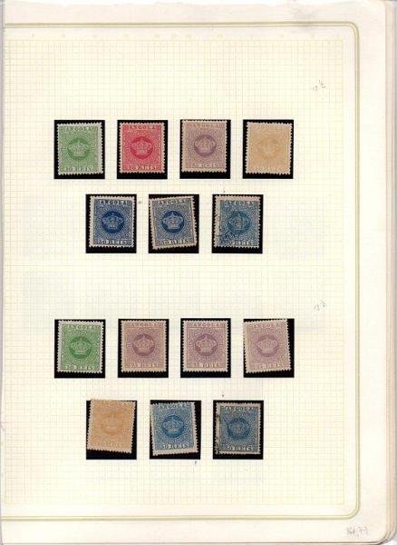 1482.jpg -     Lote:    1482            Angola       Descrição:         1870/1886 &mdash; Tipo Coroa + D. Luís I. CE&frac12;3. Estudo montado em folhas das emissões tipo Coroa a D. Luís I, fita direita (denteados, tonalidades, etc.). Inclui uma folha completa do selo de 200 reis tipo Coroa + algumas reimpressões. Bom valor de catálogo. Lote a ver.        Lote       Valor Base:     &euro; 50,00     Valor Venda:     &euro; 300,00     