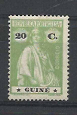 1504.jpg -     Lote:    1504            Guiné       Descrição:         1914/22 &mdash; Ceres. CE154, 20C verde claro, denteado 15x14 e estrelas I/I. MB e MR. Valor de catálogo &euro; 50,00.        ***       Valor Base:     &euro; 15,00     Valor Venda:     &euro; 26,00     