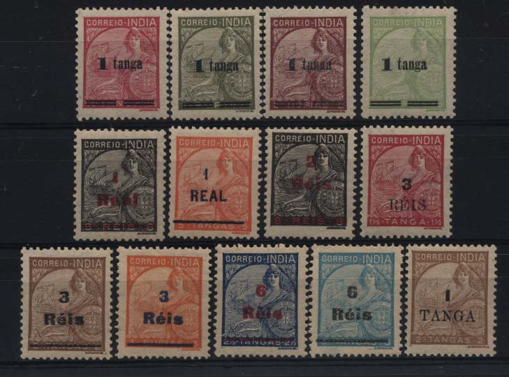 1585.jpg -     Lote:    1585            Índia       Descrição:         1942/46 &mdash; Tipo Padrões com sobretaxa. CE363/366 e CE367/375. As duas séries completas. Valor de catálogo &euro; 41,00.        **       Valor Base:     &euro; 10,00     Valor Venda:     &euro; 18,00     