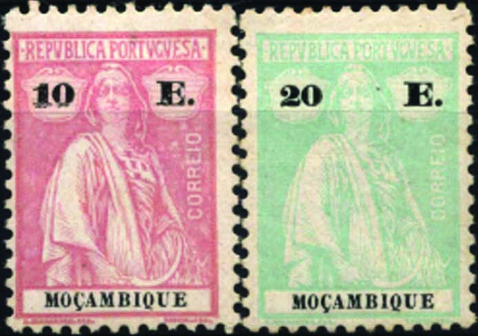1659.jpg -     Lote:    1659            Moçambique       Descrição:         1926 &mdash; Ceres. Novas cores e valores. CE258/259, 10E e 20E. Valor de catálogo &euro; 94,00.        **       Valor Base:     &euro; 25,00     Valor Venda:     Retirado     