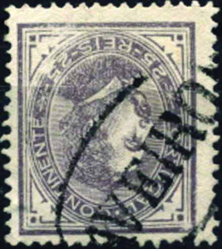 1818.jpg -     Lote:    1818            Portugal       Descrição:         Carimbos nominativos. 1880/81 &mdash; D. Luís I, de perfil. CE54, 25 reis. Selo obliterado com carimbo batido a preto "AVEIRO".        O       Valor Base:     &euro; 5,00     Valor Venda:     &euro; 5,00     