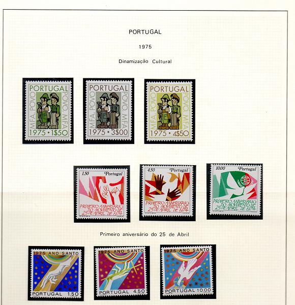 2065.jpg -     Lote:    2065                   Descrição:      Portugal   &mdash; Álbum com selos dos anos de 1971/80, CE1091/1501, exceptuando a série Instrumentos de Trabalho (1358/79). Inclui todos os Blocos e variedades. Valor aproximado de catálogo &euro; 3.280,00.        Lote       Valor Base:     &euro; 500,00     Valor Venda:     Retirado     