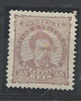2298.jpg -     Lote:    2298      Lotes pelo Correio      Portugal       Descrição:         1882/83 &mdash; D. Luís I. De frente. CE57, 25 reis castanho, denteado 12 &frac12;, papel porcelana. Valor de catálogo &euro; 50,00.        **       Valor Base:     &euro; 8,00     Valor Venda:     Retirado     