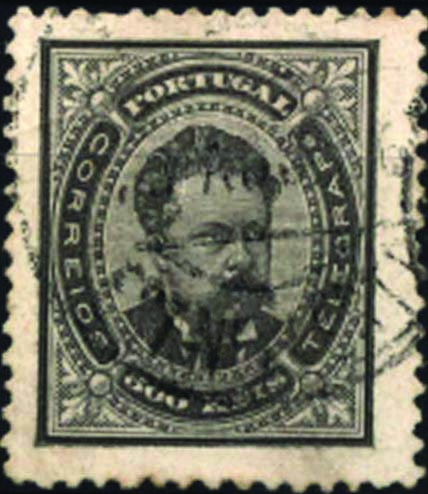 2299.jpg -     Lote:    2299      Lotes pelo Correio      Portugal       Descrição:         1884/87 &mdash; D. Luís I, de frente. Novos valores.CE64, 500 reis preto em denteado 12 &frac12;. Selo com ligeira transparência. Lote a ver. Valor de catálogo &euro; 530,00.        O       Valor Base:     &euro; 30,00     Valor Venda:     &euro; 38,00     