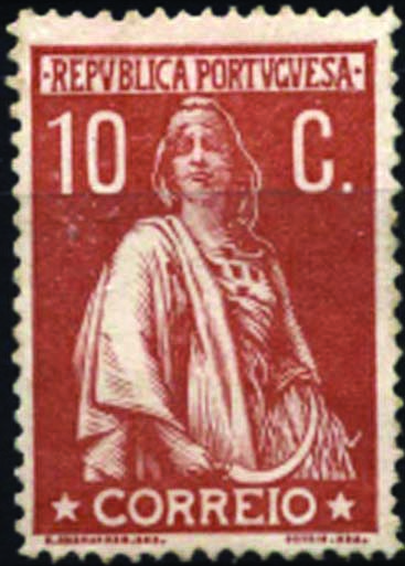 2311.jpg -     Lote:    2311      Lotes pelo Correio      Portugal       Descrição:         1912 &mdash; Ceres. CE215, 10C tijolo claro, papel porcelana, denteado 15x14. Valor de catálogo &euro; 250,00.        RG***       Valor Base:     &euro; 10,00     Valor Venda:     Retirado     