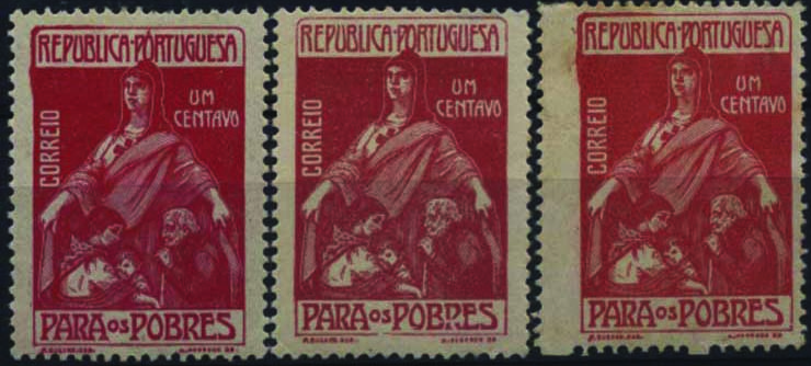2350.jpg -     Lote:    2350      Lotes pelo Correio      Portugal       Descrição:         1915/25 &mdash; Imposto Postal e Telegráfico. Para os Pobres. CE IP7, 1C carmim rosa. Lote de três selos novos sem sinal de charneira. Um deles com o denteado deslocado no bordo esquerdo tornando o selo maior do que os normais.        Lote       Valor Base:     &euro; 5,00     Valor Venda:     Retirado     