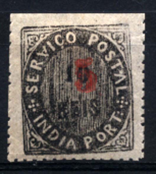 2382.jpg -     Lote:    2382      Lotes pelo Correio      Índia       Descrição:         1881 &mdash; Nativos, com sobretaxa. Tipo IIB. CE62, 5 s/ 10 reis preto. Valor de catálogo &euro; 16,00.        **       Valor Base:     &euro; 3,00     Valor Venda:     &euro; 3,00     