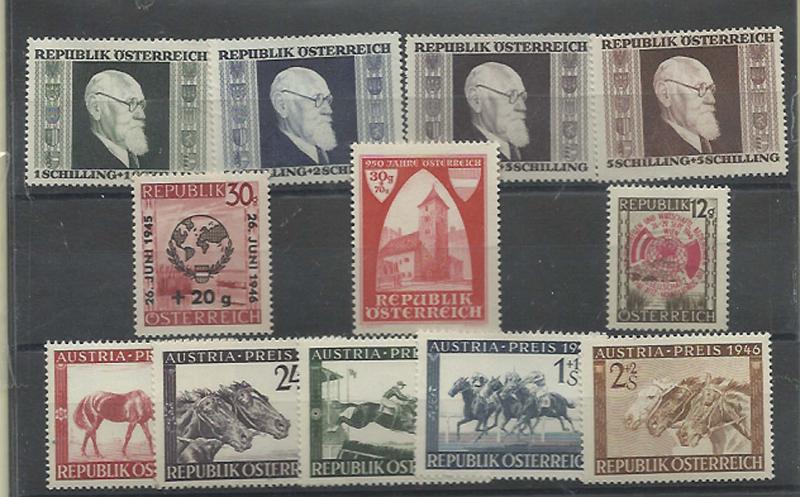 2494.jpg -     Lote:    2494      Lotes pelo Correio             Descrição:      Áustria   — Lote de selos dos anos 1946/47. Valor de catálogo € 80,00.        Lote       Valor Base:     € 38,00     Valor Venda:     Retirado     