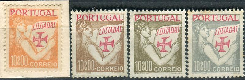 0132.jpg -     Lote:    132      Colecção "Os Lusíadas"             Descrição:         1926 &mdash; Lusíadas. Cunho I. Desenho de Pedro Guedes. Lote de 4 provas de artista, cunho de Arnaldo Fragoso, com legenda "CORREIO" (pequeno) com valor e pequeno ponto de separação. Cifrão ao contrário. Papel liso calandrado. Cruz de Cristo a vermelho e denteado 14x14.        PRV       Valor Base:     &euro; 40,00     Valor Venda:     Retirado     