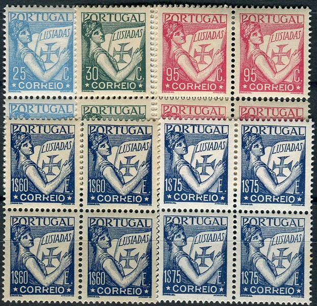 0194.jpg -     Lote:    194      Colecção "Os Lusíadas"             Descrição:         1933/38 &mdash; Lusíadas * 2.ª emissão. CE543/547. Série em quadras. Valor de catálogo &euro; 752,00. MB e R.        ***       Valor Base:     &euro; 150,00     Valor Venda:     &euro; 260,00     