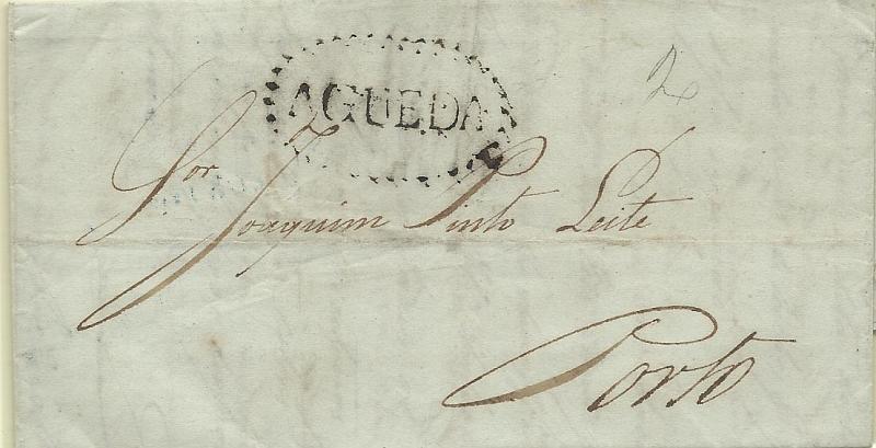 0228.jpg -     Lote:    228            Portugal        Descrição:      Águeda   &mdash; A preto, GM AGD3 em carta datada de Águeda (06.12.43) para o Porto (07.12.43) com o porte de 20 reis manuscrito a sépia. COR NÃO CATALOGADA.        Carta       Valor Base:     &euro; 30,00     Valor Venda:     &euro; 60,00     