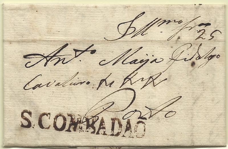 0287.jpg -     Lote:    287            Portugal        Descrição:      Santa Comba Dão   &mdash; A sépia, GM SCD1, em carta datada de Santa Comba (09.09.24) para o Porto com o porte de 25 reis manuscrito a sépia.        Carta       Valor Base:     &euro; 25,00     Valor Venda:     &euro; 55,00     