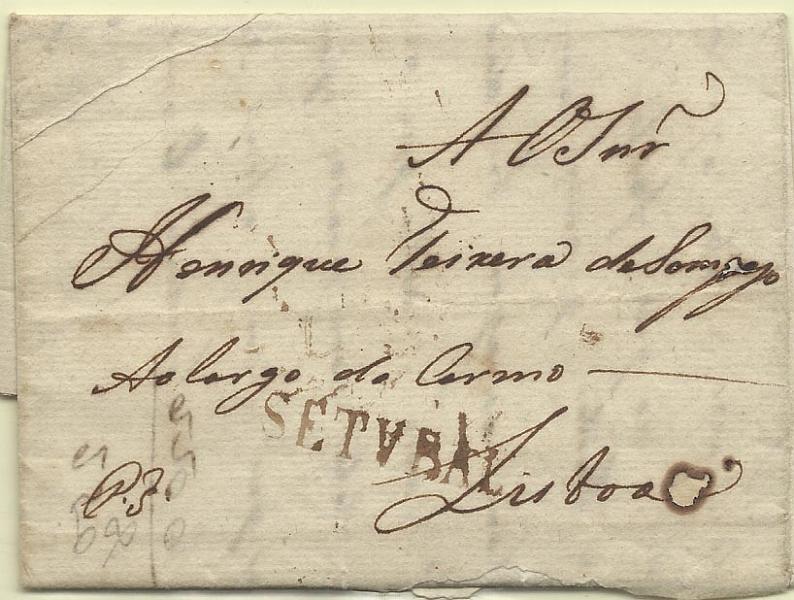 0299.jpg -     Lote:    299            Portugal        Descrição:      Vila Real &mdash;   A preto. GM VRL3 em carta datada de Lobrigos (20.10.1819) para Viana do Minho, com o porte de 25 reis batido a preto.        Carta       Valor Base:     &euro; 25,00     Valor Venda:     &euro; 25,00     