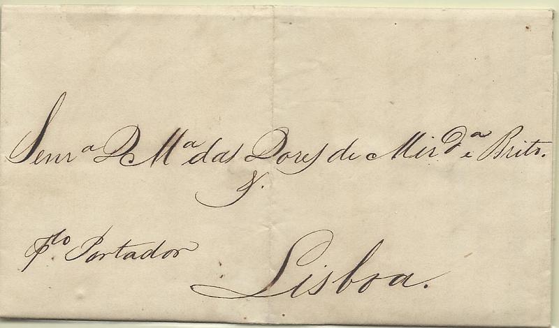 0307.jpg -     Lote:    307            Angola       Descrição:      Loanda &mdash;   Carta remetida de Luanda 11.04.1851) para Lisboa pela barca "Portador". Provavelmente transportada em mão.        Carta       Valor Base:     &euro; 50,00     Valor Venda:     Retirado     