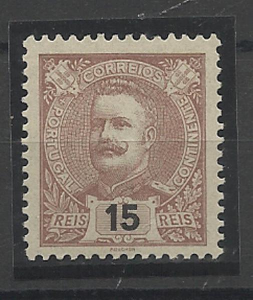 1077.jpg -     Lote:    1077            Portugal       Descrição:         1895/96 &mdash; D. Carlos I Mouchon. CE129, 15 reis castanho. Valor de catálogo &euro; 160,00.        **       Valor Base:     &euro; 20,00     Valor Venda:     &euro; 20,00     