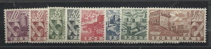 1129.jpg -     Lote:    1129            Portugal       Descrição:         1946 &mdash; Castelos de Portugal. CE664/671. Série completa. Valor de catálogo &euro; 291,00.        ***       Valor Base:     &euro; 40,00     Valor Venda:     &euro; 40,00     