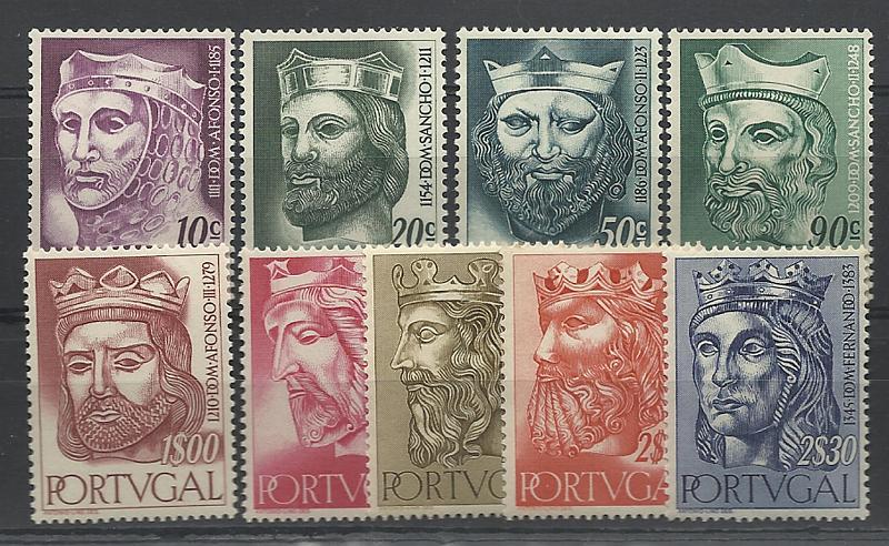 1155.jpg -     Lote:    1155            Portugal       Descrição:         1955 &mdash; Reis de Portugal da 1.ª Dinastia. CE806/14. Série completa. Valor de catálogo &euro; 79,00.        ***       Valor Base:     &euro; 17,00     Valor Venda:     &euro; 17,00     