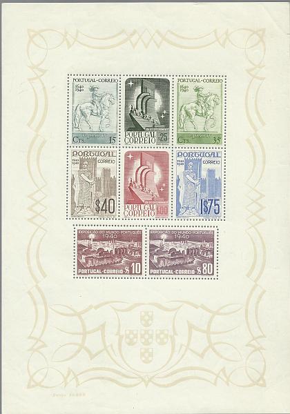 1193.jpg -     Lote:    1193            Portugal       Descrição:         1940 &mdash; 8.º Centenário da Fundação. CE BLC2. Valor de catálogo &euro; 543,00.        BLC***       Valor Base:     &euro; 80,00     Valor Venda:     Retirado     