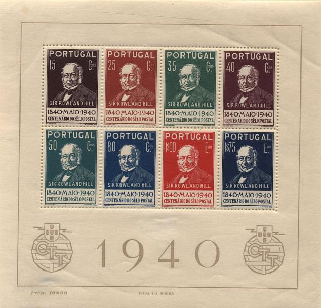 1196.jpg -     Lote:    1196            Portugal       Descrição:         1940 &mdash; Centenário do Selo Postal. CE BLC3. Valor de catálogo &euro; 239,00.        BLC***       Valor Base:     &euro; 35,00     Valor Venda:     Retirado     