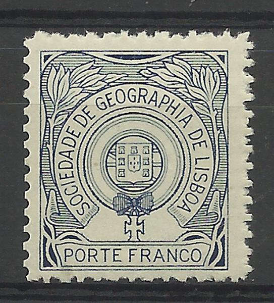 1221.jpg -     Lote:    1221            Portugal       Descrição:         1935/36 &mdash; Porte Franco * Sociedade de Geografia de Lisboa. Emblema da Sociedade, com Cruz de Cristo. CE SGL18, cruz sobre fundo branco. Valor de catálogo &euro; 800,00.        **       Valor Base:     &euro; 100,00     Valor Venda:     &euro; 130,00     