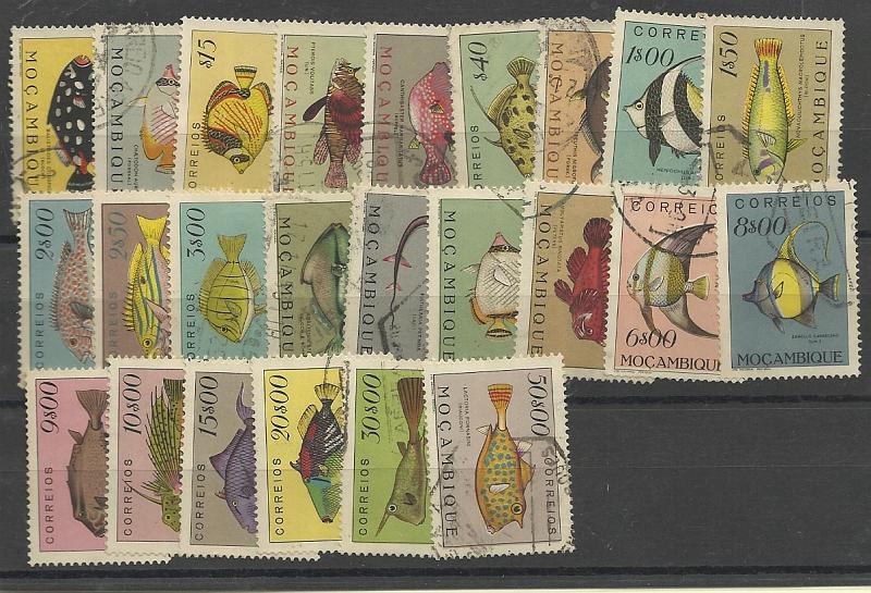 1454.jpg -     Lote:    1454            Moçambique       Descrição:         1951 &mdash; Peixes de Moçambique. CE356/379. Série completa. Valor de catálogo &euro; 62,00.        O       Valor Base:     &euro; 12,00     Valor Venda:     &euro; 16,00     