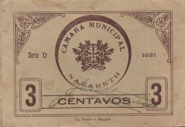 1892.jpg -     Lote:    1892                   Descrição:         Nazaré (Câmara Municipal). MA1567 e 1576. Escassas. MBC.        CDL       Valor Base:     &euro; 8,00     Valor Venda:     Retirado     