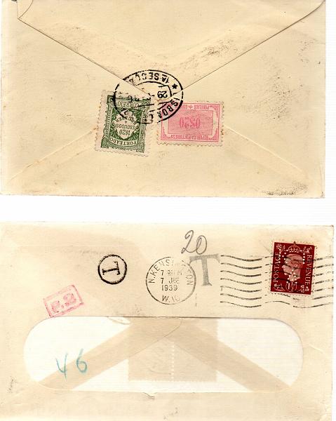 2042.jpg -     Lote:    2042      Lotes pelo Correio              Descrição:         Porteado * 1933 - Tipo Etiqueta. Lote de 4 sobrescritos insuficientemente franquiados e porteados com selos de diversas taxas. Lote a ver.        Lote       Valor Base:     &euro; 20,00     Valor Venda:     Retirado     