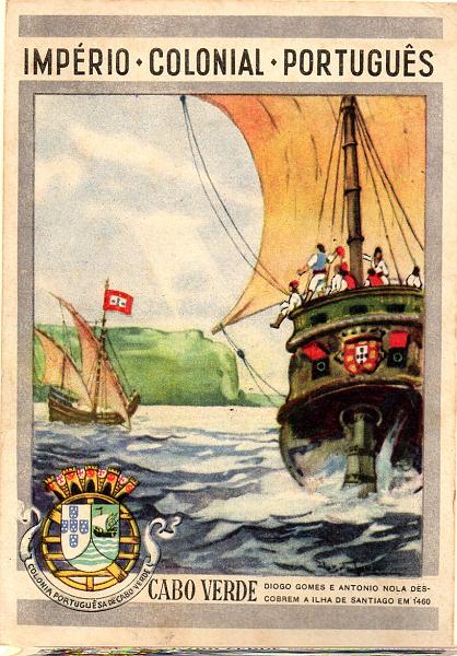 2173.jpg -     Lote:    2173      Lotes pelo Correio              Descrição:         Império Colonial Português. Cabo Verde. Diogo Cão e António Nola descobrem a Ilha de Santiago em 1460.        PI       Valor Base:     &euro; 8,00     Valor Venda:     &euro; 8,00     