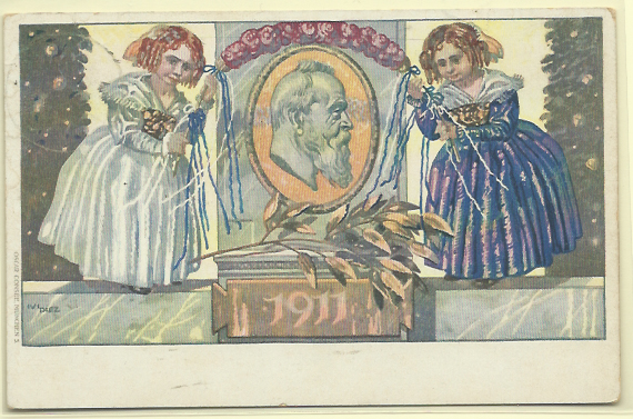 2184.jpg -     Lote:    2184      Lotes pelo Correio              Descrição:         Alemanha (1911) &mdash; Postal ilustrado colorido.        PI       Valor Base:     &euro; 10,00     Valor Venda:     Retirado     