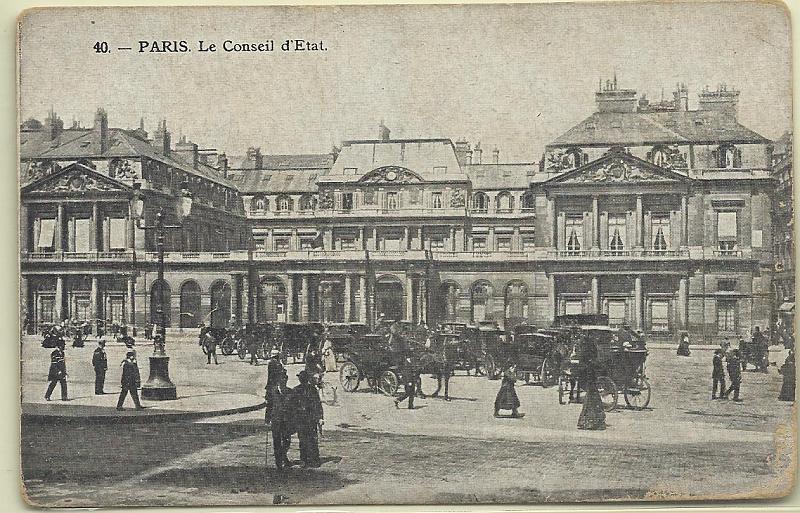 2193.jpg -     Lote:    2193      Lotes pelo Correio              Descrição:         Paris. Le Conseil d'Etat + Paris. Place de la Bastille.        PI       Valor Base:     &euro; 6,00     Valor Venda:     Retirado     