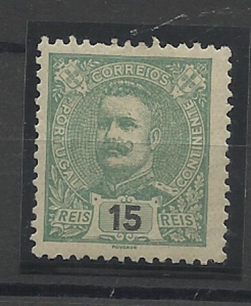 2359.jpg -     Lote:    2359      Lotes pelo Correio       Portugal       Descrição:         1898/1905 &mdash; D. Carlos I Mouchon. CE140, 15 reis verde. Valor de catálogo &euro; 82,10.        **       Valor Base:     &euro; 10,00     Valor Venda:     &euro; 23,00     